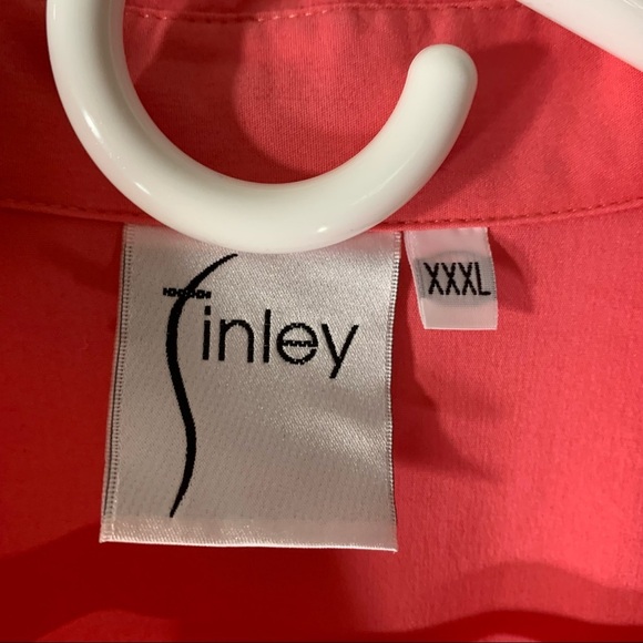 Finley Coral Button Front Tunic Blouse - Picture 8 of 9